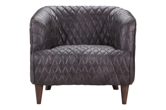 Magdelan Leather Arm Chair|antique_ebony