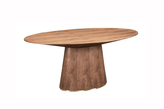 Otago Oval Dining Table|walnut