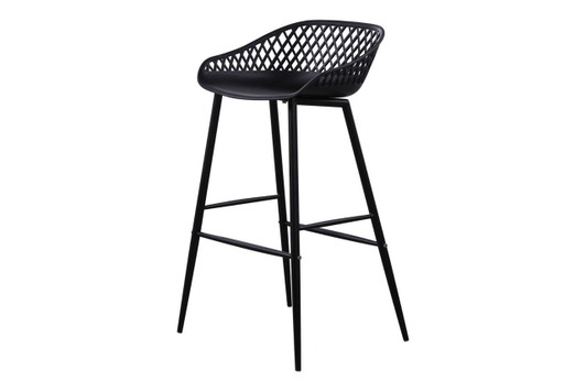Piazza Barstool (Set of 2)|black