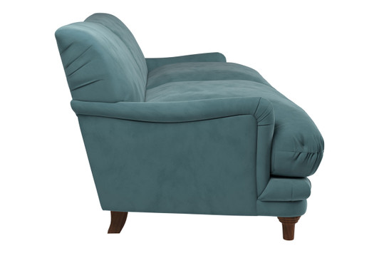 Nora Velvet Sofa|copen_blue