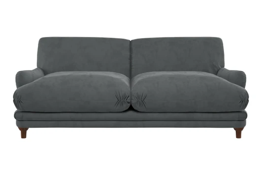 Nora Velvet Sofa|platinum