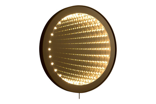 Carnival LED Round Infinity Mirror|brass