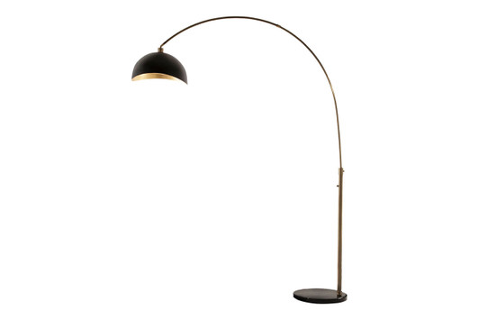Luna Bella Arc Lamp|weathered_brass___matte_black_and_gold_leaf