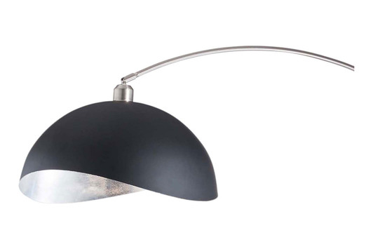 Luna Bella Arc Lamp|antique_nickel___matte_black_and_silver_leaf