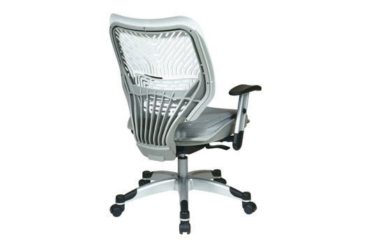 Unique Self Adjusting Spaceflex and Mesh Seat Manager's Chair|ice_white___shadow