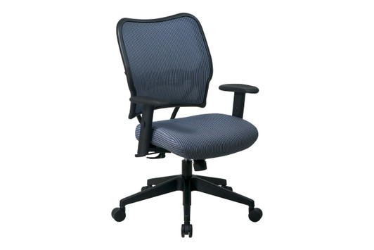 Deluxe Chair with Veraflex Back and Veraflex Fabric Seat|blue_mist