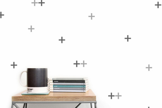 Cross Wall Decal Set|gray