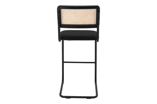 Oscar Boucle Bar / Counter Stool (Set of 2)|bar_30_in__seat_height___black