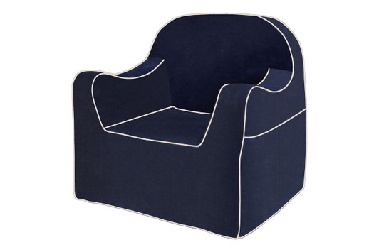 Reader Chair|navy_blue___white_piping