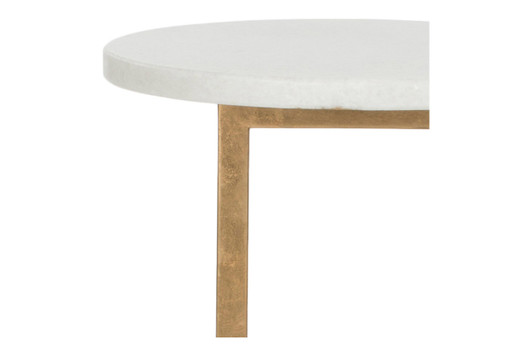 Cassidy Accent Table|gold___white_marble_top