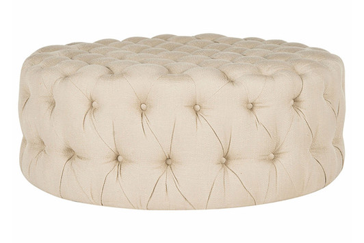 Charlene Ottoman|beige