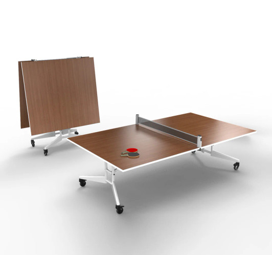 Nomad Sport - 3 in 1 Ping Pong Conference Table|Caf Latte and White / Included