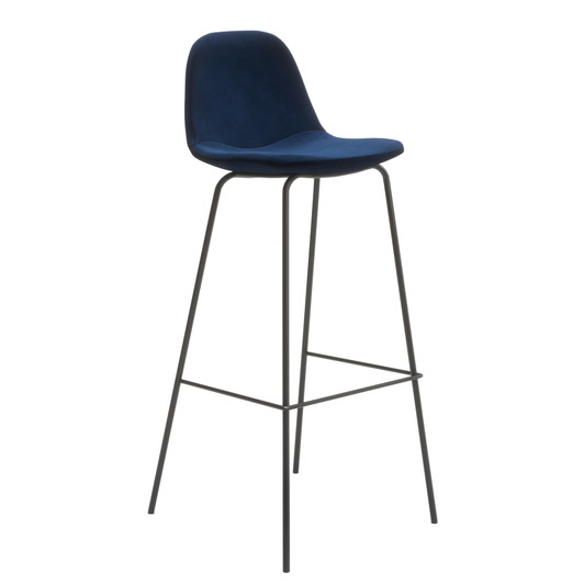 Sigfred Velvet Barstool (Set of 2)|ink_premium_velvet