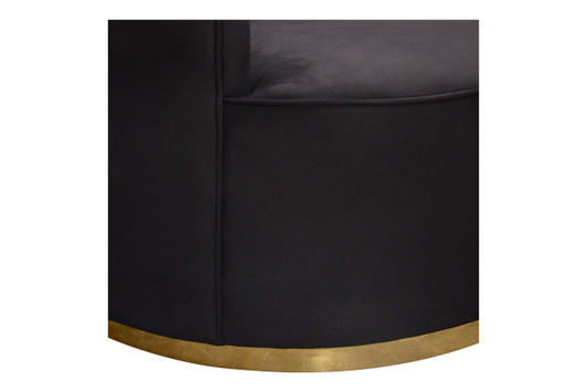 Rory Suede Lounge Chair|black_suede_velvet