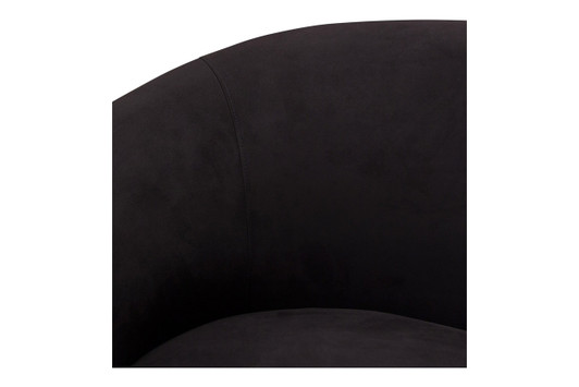 Rory Suede Sofa|black_suede_velvet
