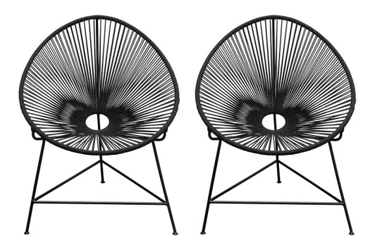 Selena Accent Chair (Set of 2)|black