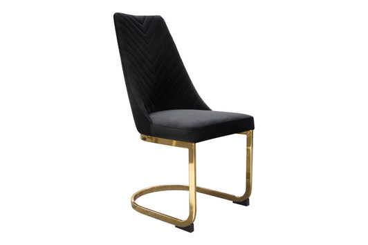 Virgo Dining Chair (Set of 2)|black___gold