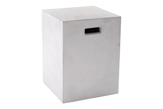 Castor End Table|white