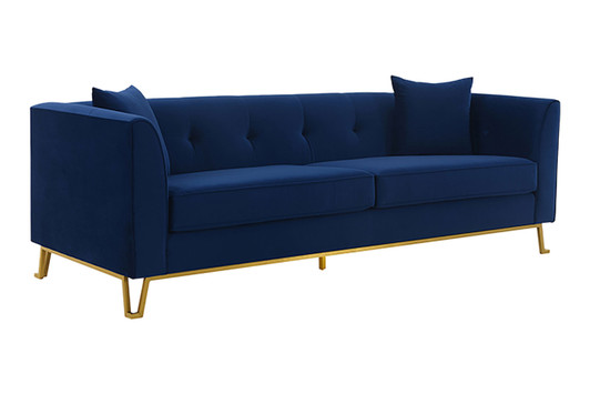 Evelyn Sofa|brushed_gold___blue