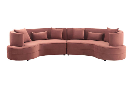 Melissa Sectional|blush