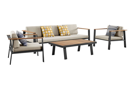 Norfolk 4-Piece Outdoor Set|taupe___charcoal