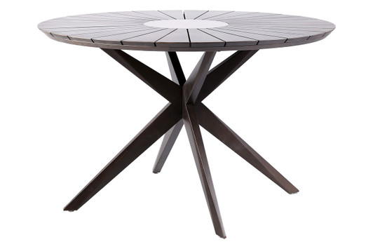 Oscar Outdoor Round Dining Table|dark_eucalyptus
