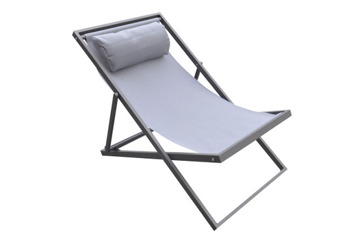 Sling Deck Chair|gray