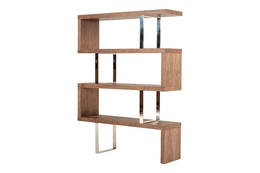Modrest Maze Modern Bookcase|walnut