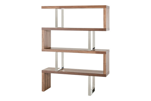 Modrest Maze Modern Bookcase|walnut
