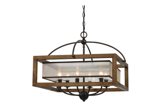 6-Light Square Chandelier