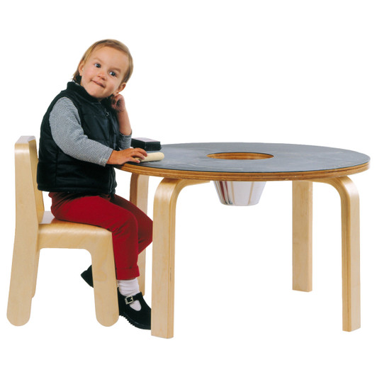 Woody Chalkboard Table