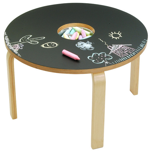 Woody Chalkboard Table