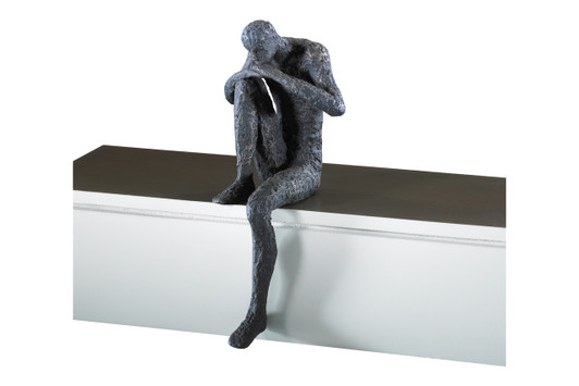 Thinking Man Shelf Decor