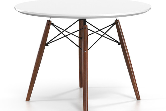 Eiffel Round Dining Table (Small)|walnut_legs
