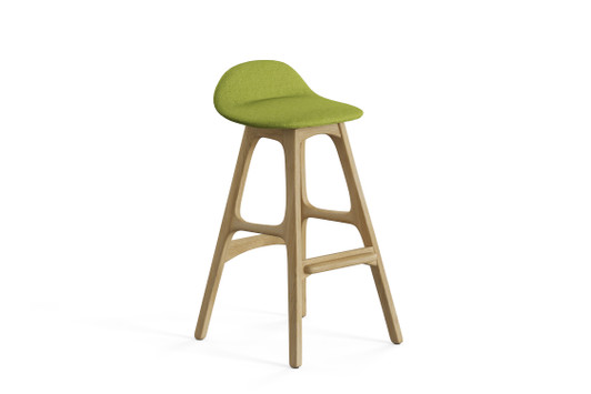 Erik Buch Counter Stool|american_ash___natural|gabriel_of_denmark__apple_green Erik Buch Counter Stool|american_ash___natural|gabriel_of_denmark__apple_green