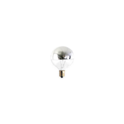 Half Chrome Candelabra Base Bulb (Box of 25)