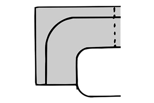 Hollywood Series Diner Booth - 1/4 Circle