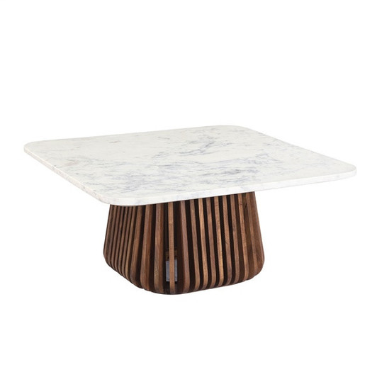 Lacey Square Marble Coffee Table