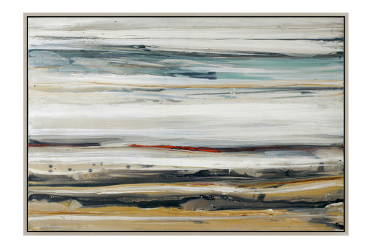 Color Swathe Wall Decor with Frame