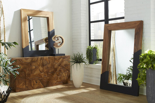 Teak Slice Console Table lifestyle