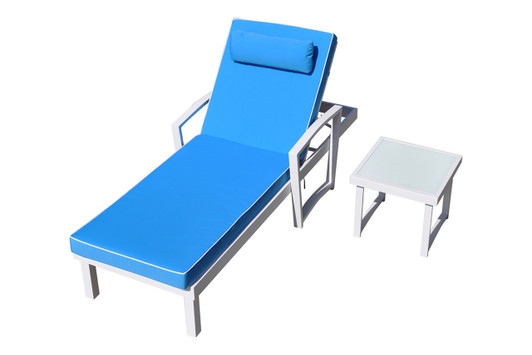 Tessa Sun Bed and End Table Set