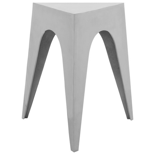 Indium Triangle Aluminum Side Table
