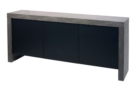 Kobe 3 Doors Sideboard|concrete___pure_black