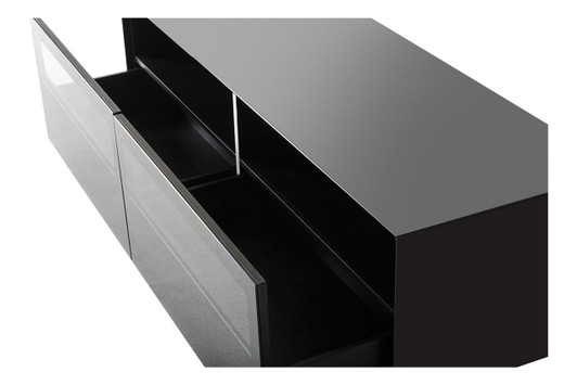Modrest Carter Contemporary Black TV Stand