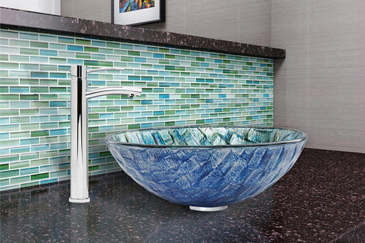 VG070X Glass Vessel Sink lifestyle