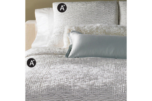 Shanti Vanilla Coverlet & Shams - A