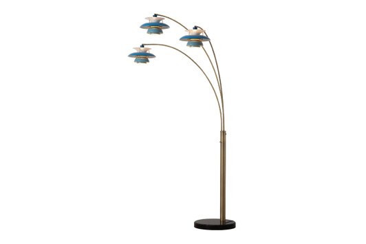 Palm Springs 83" 3 Light Arc Lamp|weathered_brass