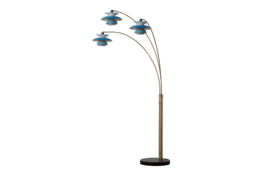 Palm Springs 83" 3 Light Arc Lamp|weathered_brass