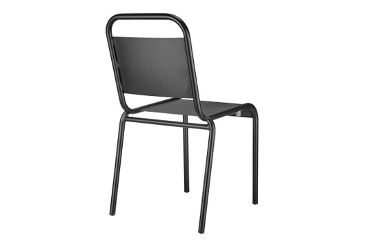 Enid Outdoor Side Chair|black