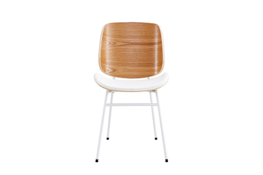 Gloria Bentwood Side Chair (Set of 2)|white_vegan_leather___white_legs
